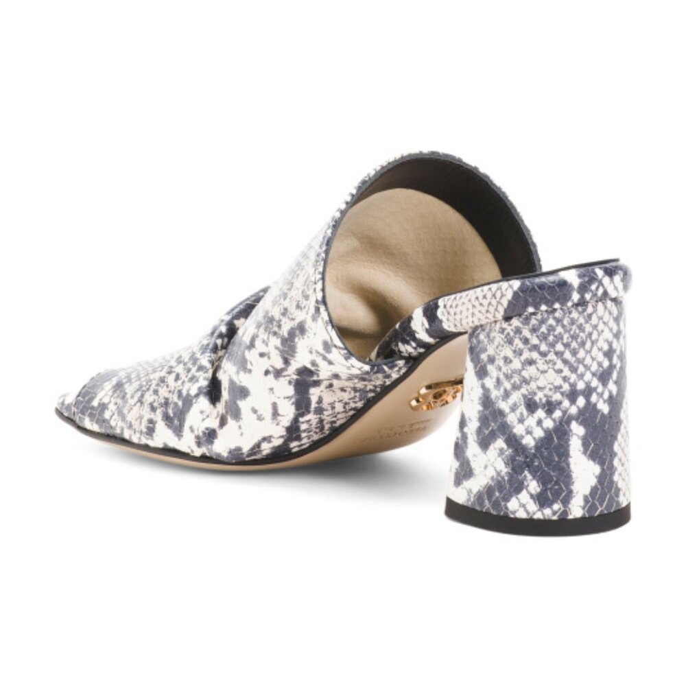 NEW BEAUTIISOLES Made In Italy Sandy Heels Python 3J8 - Picture 4 of 6